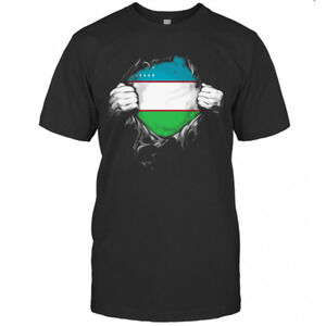 Blood Insides Uzbekistan Flag T-Shirt